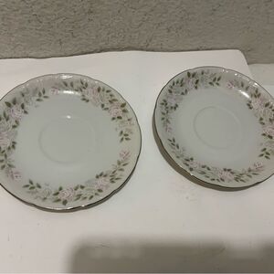 Vintage - Sheffield Fine China 2 saucers  Classic 501 Pattern